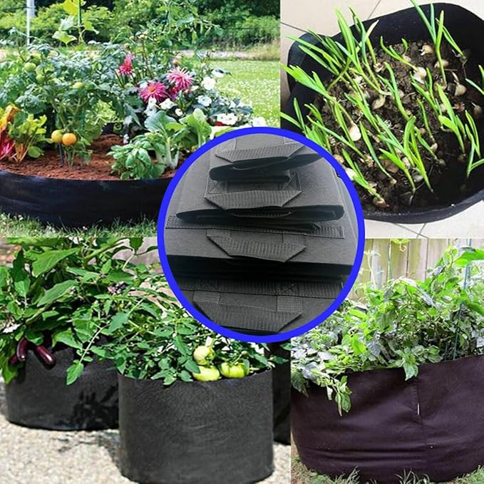 GROWTNT 1 Gallon Grow Bags 24 Pack, 1 Gallon Fabric Pots, Garden Bags to Grow - Image 5