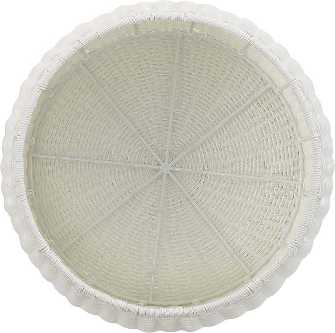 Resin Wicker Storage Stool or Side Table - Image 7