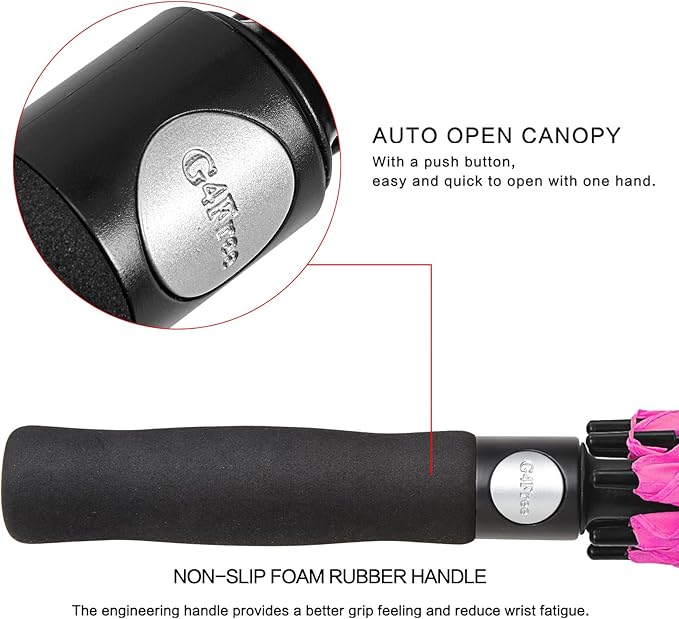 G4Free 47/54/62/68/72 Inch Automatic Open Golf Umbrella Oversize Extra Large - Image 9