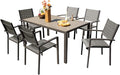 Devoko Patio Dining Set 7 Piece Outdoor Furniture by DEVOKO
