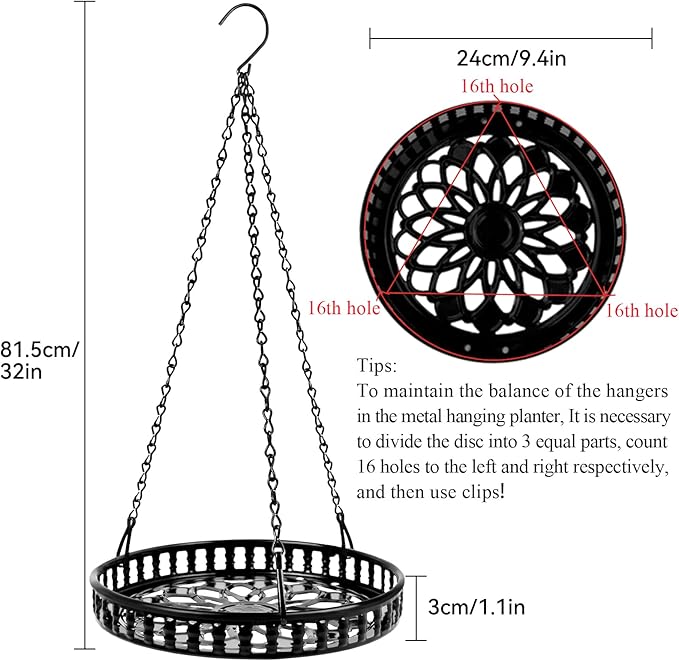 Plant Hanger Indoor Outdoor 2 Pack, Hanging Planter - Image 3