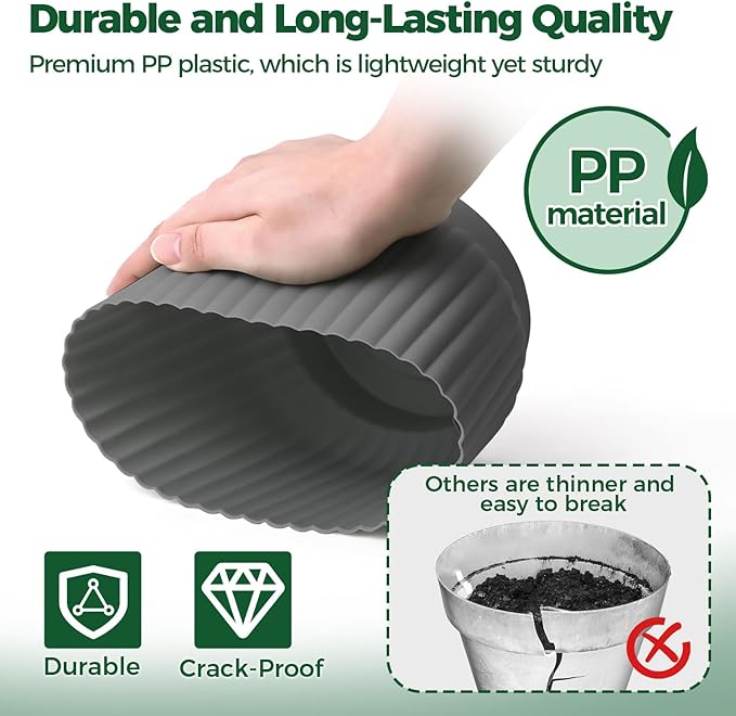 T4U 4 Inch Plant Pots Self Watering, 6 Pack African Violet Pots, Small Plant - Image 5