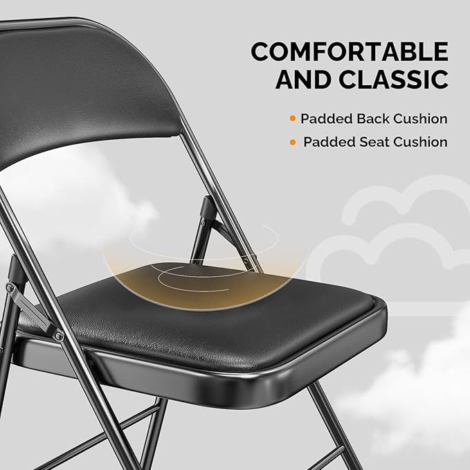 VINGLI 4 Pack Folding Chairs - Image 5