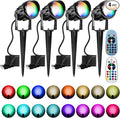 Christmas Spot Lights Outdoor Color Changing Landscape Spotlights, 12W RGBW LED by Qeeanmo
