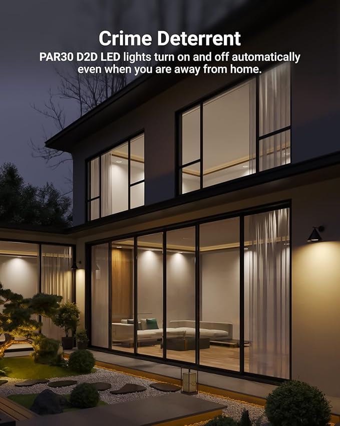 Sunco 2 Pack PAR30 LED Dusk to Dawn Light Bulbs, 850 Lumens, 2700K Soft White - Image 4