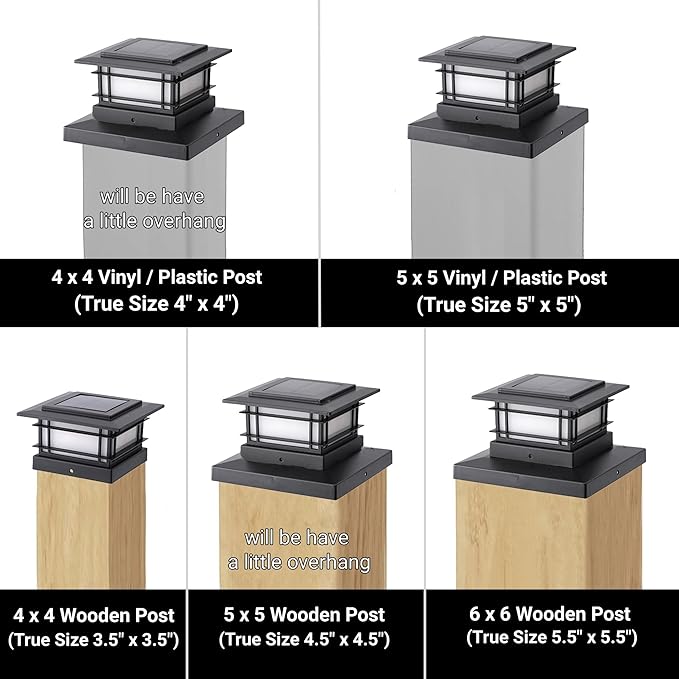 Dynaming 8 Pack Solar Post Cap Lights Outdoor - Image 7