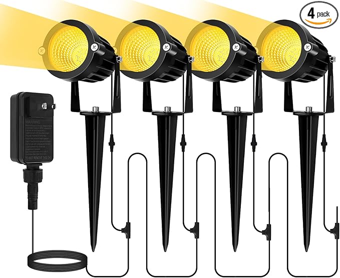 Low Voltage Landscape Lighting Kit: 4-IN-1 LED Low Voltage Landscape Lights by Elenora