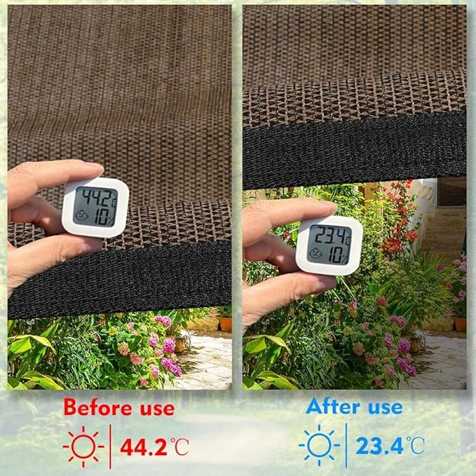EMERIT 90% Shade Cloth Sun Shade Fabric Privacy Screen Shade Cover - Image 3