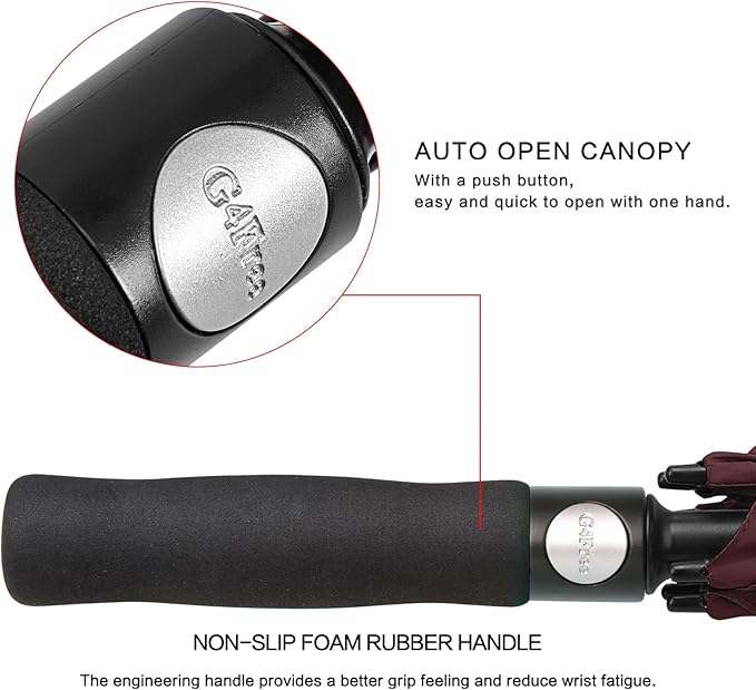 G4Free 47/54/62/68/72 Inch Automatic Open Golf Umbrella Oversize Extra Large - Image 7