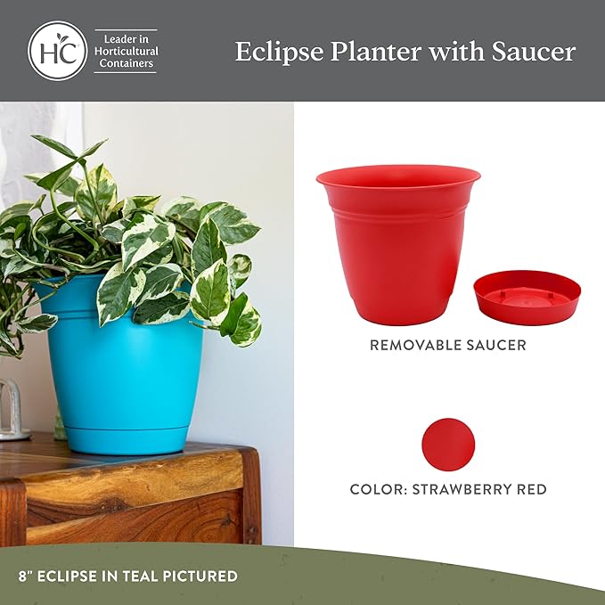 The HC Companies 16 Inch Eclipse Round Planter Pots - Image 2
