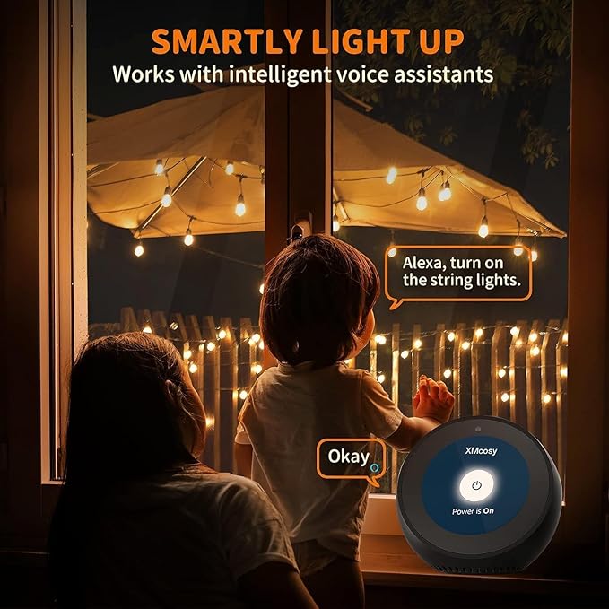 XMCOSY+ Smart Outdoor String Lights, 150Ft G40 Globe Patio Lights - Image 9