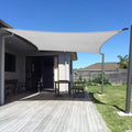 SUNNY GUARD Custom Size 7'x9' Silver Grey Sun Shade Sail Rectangle UV Block by SUNNYGUARD