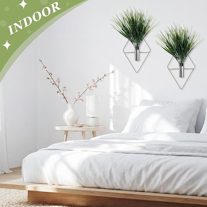 4 Pieces Silver Wall Decor Hanging Planters - Image 4