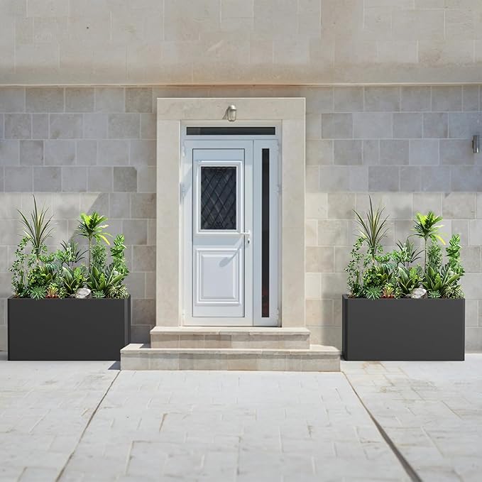 Rectangular Planter Box Large Planter Box Outdoor, Metal Planters - Image 3