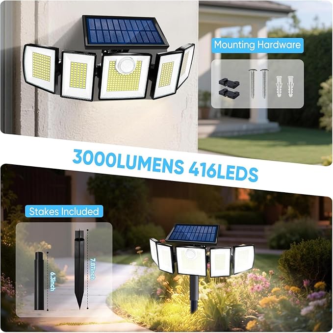 Solar Lights Outdoor Waterproof Motion Sensor - Image 5