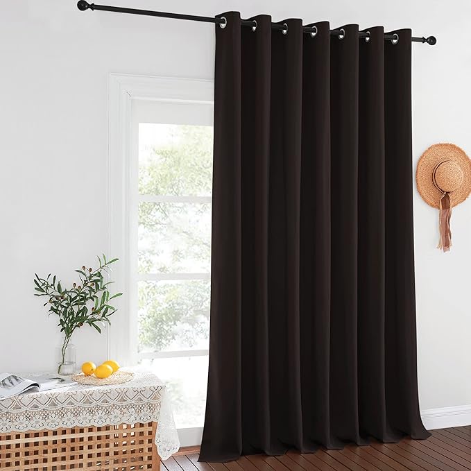 NICETOWN Blackout Curtains for Sliding Glass Door Room Divider Noise Reduce - Image 8
