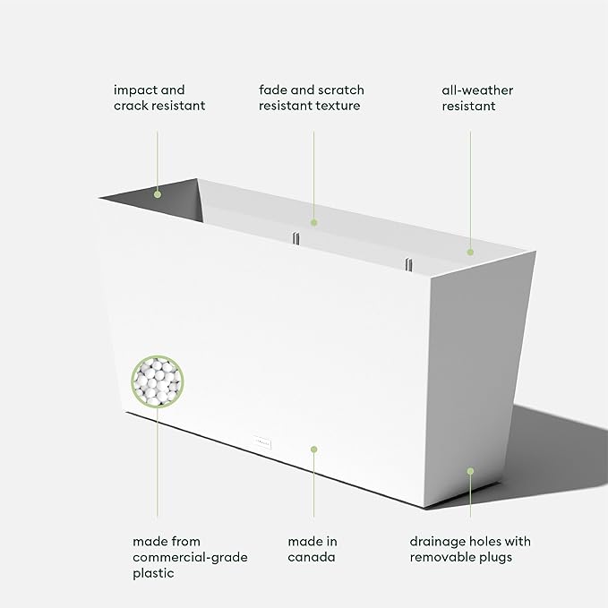 Veradek Pure Series Midori Trough Planter - Image 2