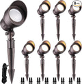 LEONLITE 8-Pack Low Voltage LED Landscape Spotlight, 5W 12V Pathway Lights by LEONLITE