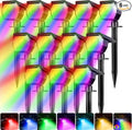 Peasur 6 Pack Solar Spot Lights Outdoor Color Changing, 7 Modes Halloween RGB by Peasur