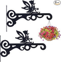 hogardeck Plant Hangers Outdoor Decor, 2 Pack 10” Metal Hanging Plant Bracket by HOGARDECK