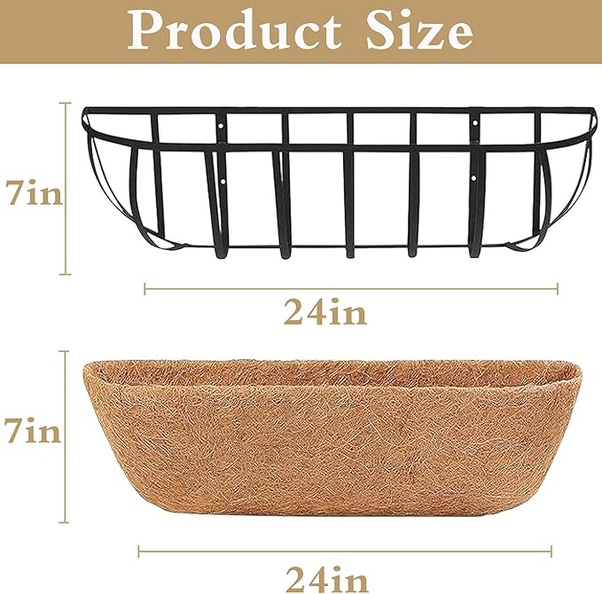 2pack 24-inch Window Sill Window Railing Planters - Image 7