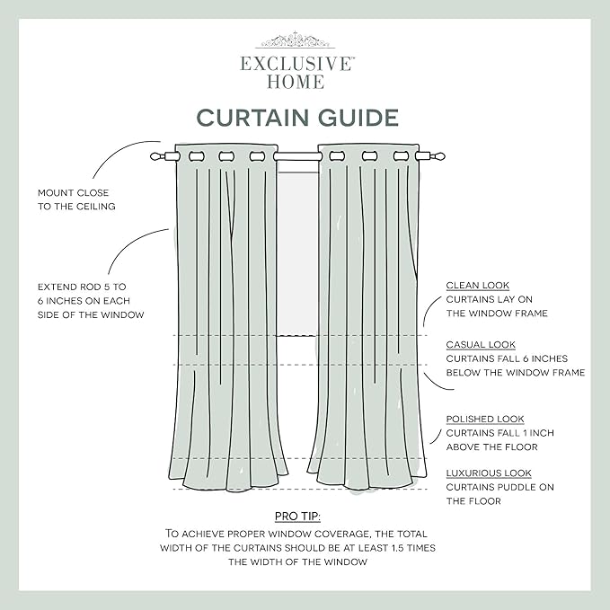 Exclusive Home Canopy Stripe Indoor/Outdoor Grommet Top Curtain Panel - Image 7