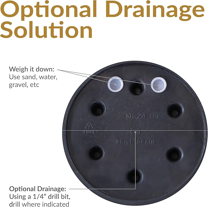 Sunnydaze 20-Inch Anjelica Large Plastic Pot - Image 3