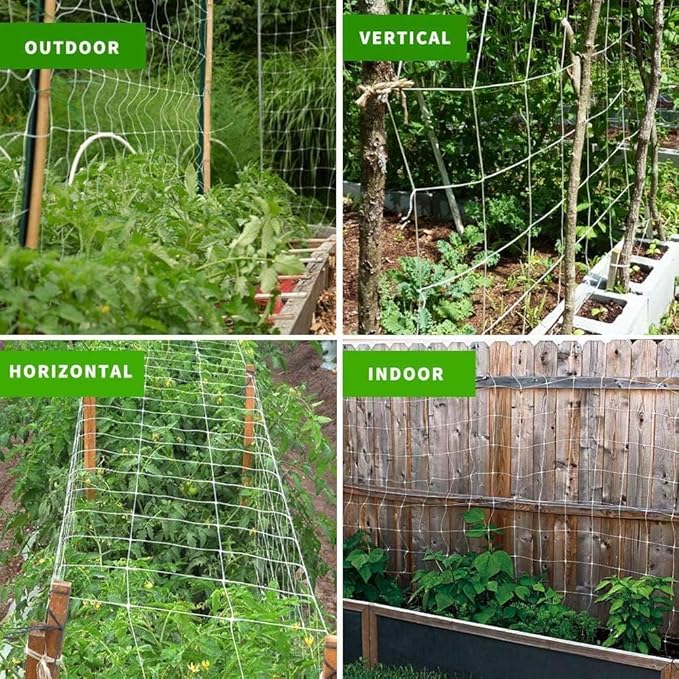 Tcamp Trellis Netting for Climbing Plants, Cucumber Trellis for Garden - Image 5