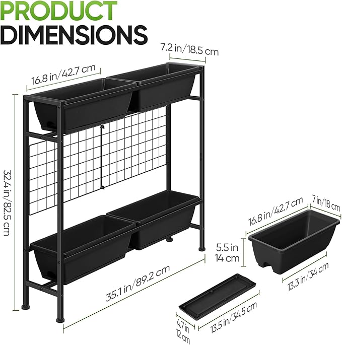 CADUKE Raised Garden Bed, Garden Raised Planter Box - Image 2