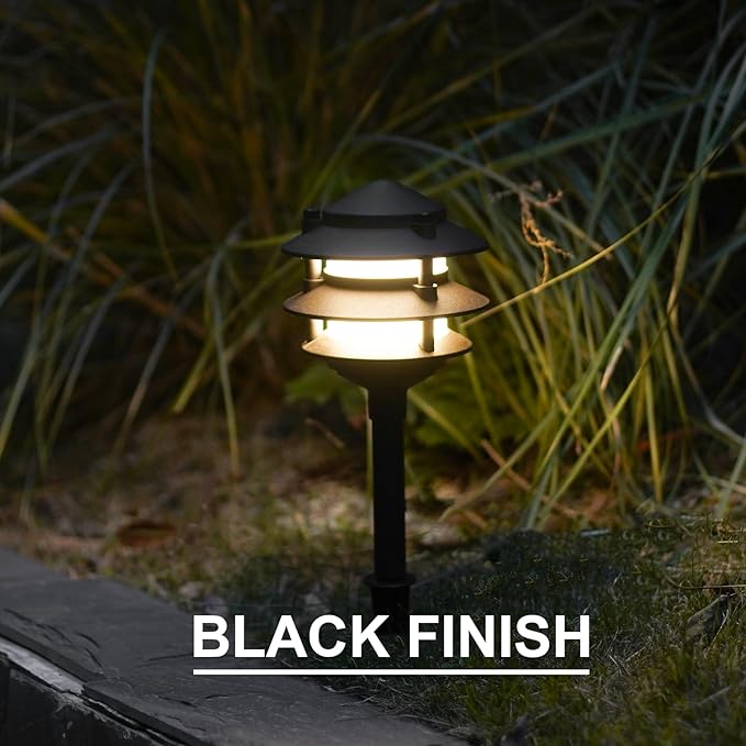 GOODSMANN Landscape Lighting 8PK Pathway Lights Low Voltage 2.2 Watt LED 12V AC - Image 3