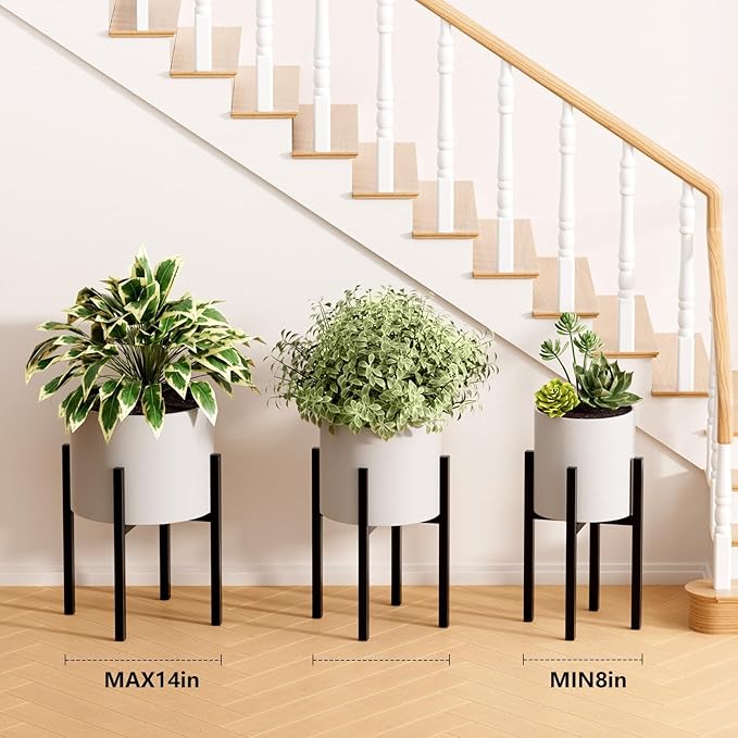 Urban Deco Adjustable Metal Plant Stand Outdoor & Indoor Planter - Image 7