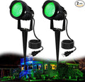 Christmas Spot Lights Outdoor Landscaping Spotlight, 12W Green LED Landscape by Qeeanmo