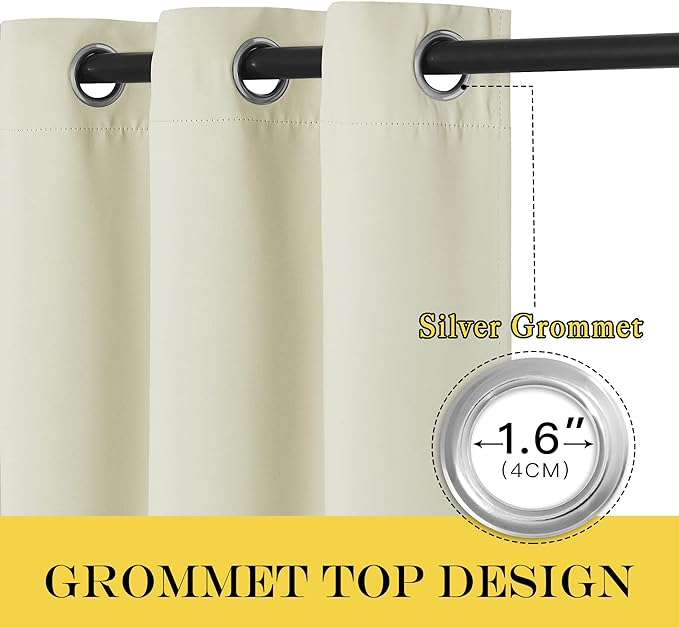 NICETOWN Room Darkening Short Curtain 54 inches Long - Image 6