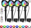 MEIKEE 15W RGB Color Changing Landscape Lighting 120V LED Landscape Lights by MEIKEE