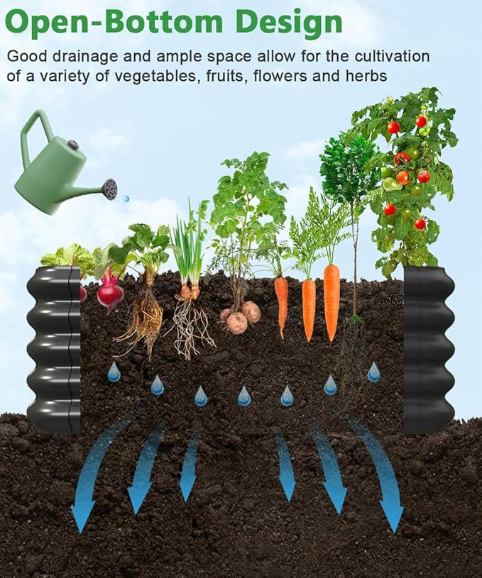 3.0x1.8x1.0ft Raised Garden Bed Kit, Rustproof PP Material Garden Box, Flower - Image 4
