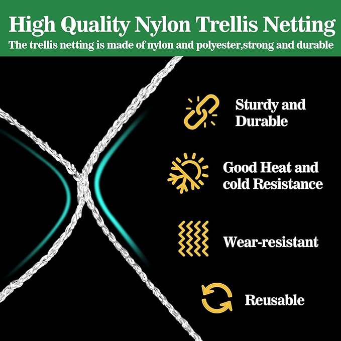 Sukh Garden Plant Trellis Netting -Trellis Net Polyester Trellis Netting Garden - Image 3