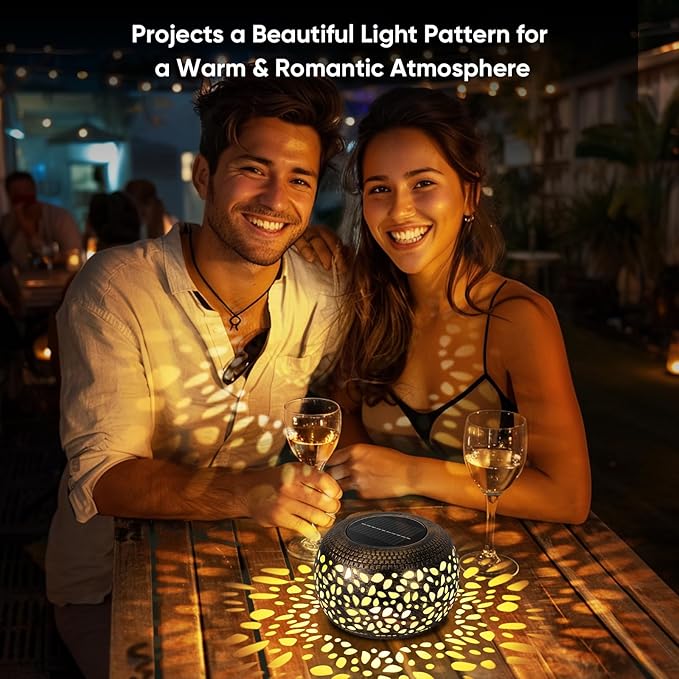 Solar Lantern Outdoor Patio Decor: 4 Pack Solar Lanterns Outdoor Waterproof - Image 2