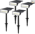 Consciot Solar Spot Lights Outdoor, 4 Pack, 600 Lumens, IP65 Waterproof by Consciot