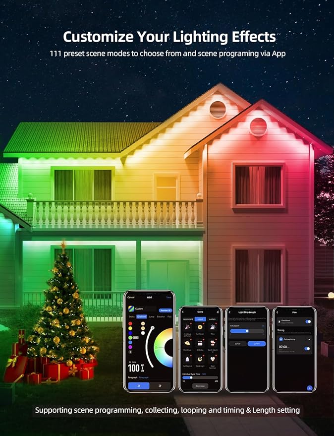 APPECK Permanent Outdoor Lights 50ft - Image 4