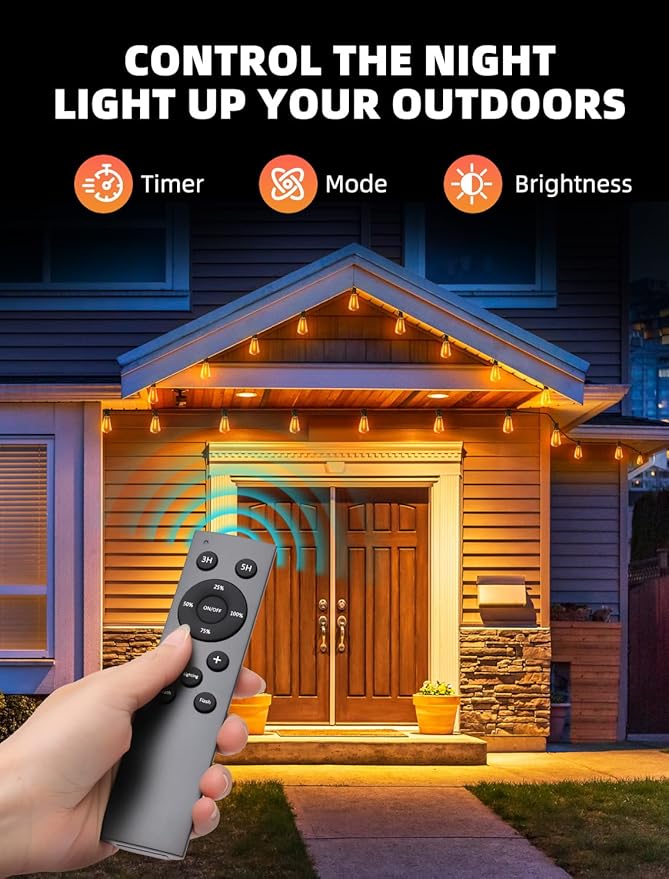 Outdoor Patio String Lights: 200Ft 60M Outside Waterproof Light - Image 2