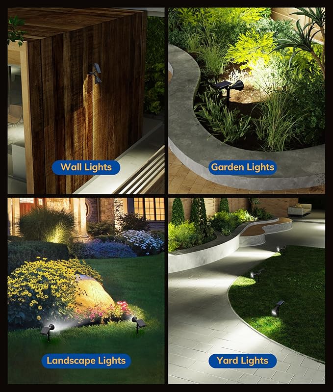 Solar Spot Lights for Outside, 21 LED Outdoor Solar Lights for Yard, 4 Pack - Image 7