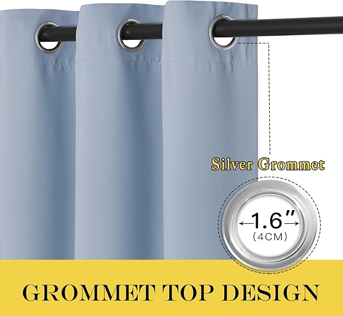 NICETOWN Room Darkening Short Curtain 54 inches Long - Image 6