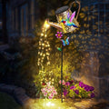 Solar Watering Can with Lights Outdoor Garden, 41in Large Hummingbird Garden by Newinhome