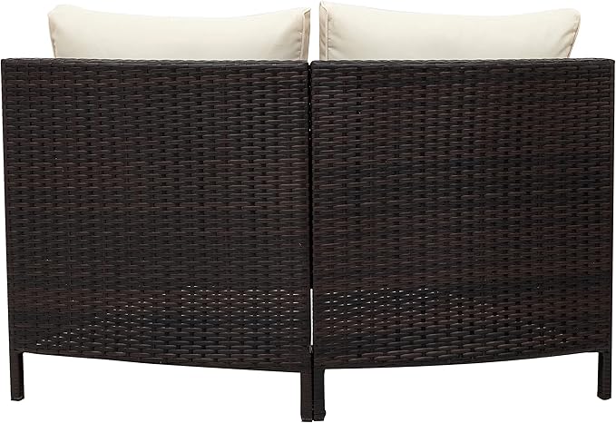 Merax 5-Piece Outdoor Sectional Sofa Set, All-Weather PE Wicker Patio Furniture - Image 10