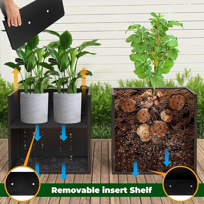 Galvanized Steel Metallic Heavy Planter - Image 2