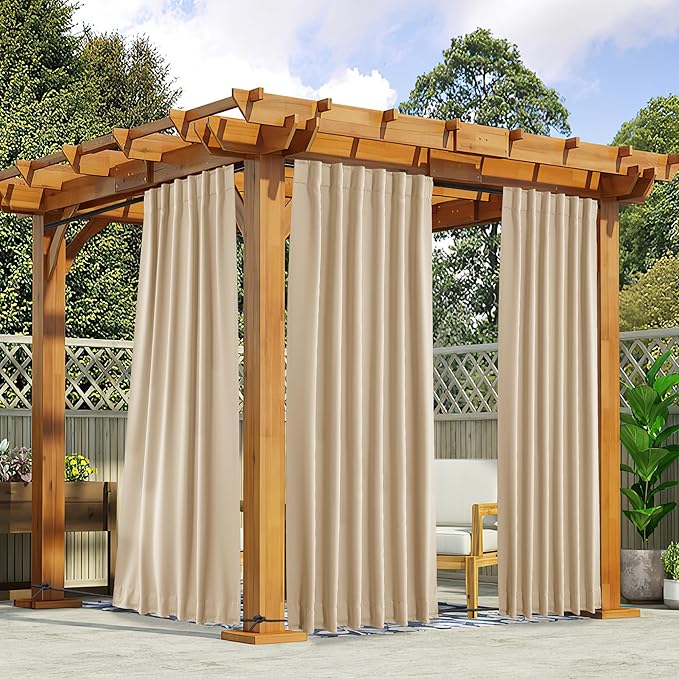 NICETOWN 2 Panels Outdoor Curtains - Image 9