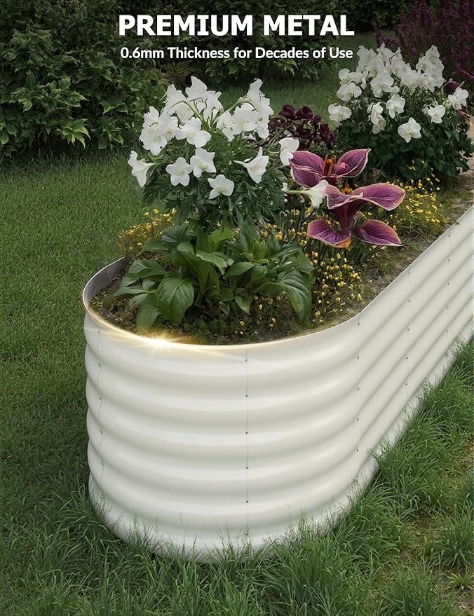 GarveeLife 8x2x1.5 ft Galvanized Raised Garden Bed - Image 5