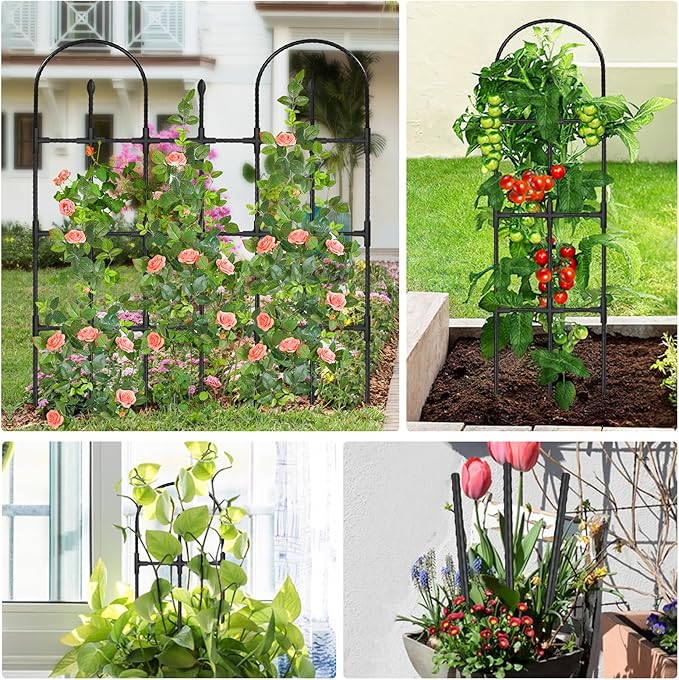 Trellis for Climbing Plants Outdoor, 47.2" H Garden Trellis, Rustproof Garden - Image 6