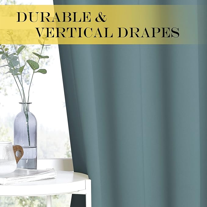 NICETOWN Blackout Patio Curtains 100 x 144 Inches Long - Image 4