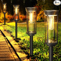 Solar Pathway Lights Outdoor 8 Pack, Bright Solar Path Lights Outside Waterproof by COXSENI